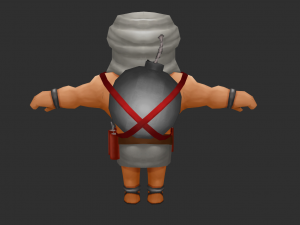 Brown IS Boss Malphite Hand-Painted Game Assets 3D मॉडल