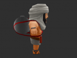 Brown IS Boss Malphite Hand-Painted Game Assets 3D मॉडल