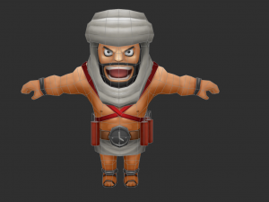 Brown IS Boss Malphite Hand-Painted Game Assets 3D मॉडल