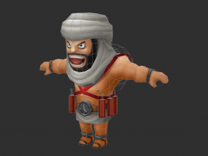 Brown IS Boss Malphite Hand-Painted Game Assets 3D मॉडल
