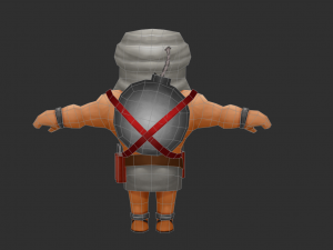 Brown IS Boss Malphite Hand-Painted Game Assets 3D मॉडल