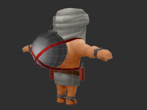 Brown IS Boss Malphite Hand-Painted Game Assets 3D मॉडल