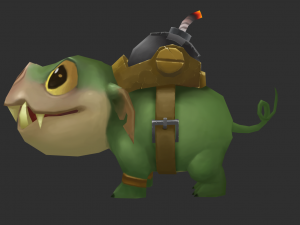 Boss Blue Malphite Hand-Painted Game Assets 3D Модель