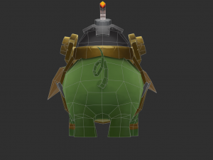 Boss Blue Malphite Hand-Painted Game Assets 3D Модель