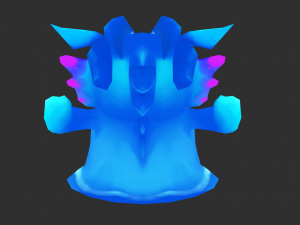 Blue Slime Hand-Painted Game Assets 3D Model