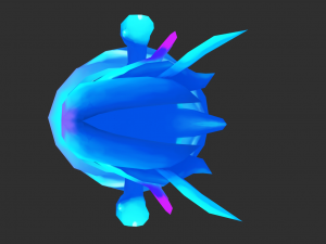 Blue Slime Hand-Painted Game Assets 3D Model