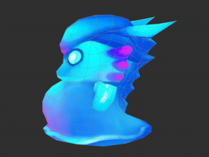 Blue Slime Hand-Painted Game Assets 3D Model