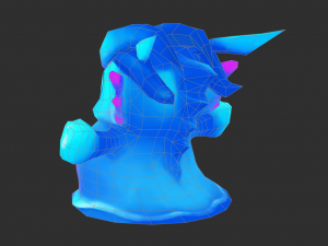 Blue Slime Hand-Painted Game Assets 3D Model