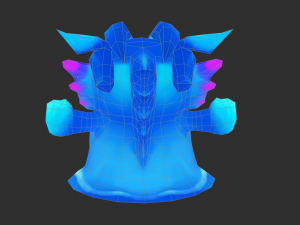 Blue Slime Hand-Painted Game Assets 3D Model