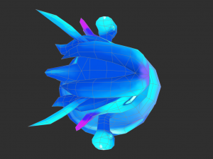 Blue Slime Hand-Painted Game Assets 3D Model