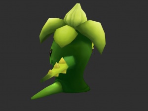 Green Tree Monster Hand-Painted Game Assets 3D 모델