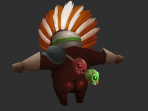 Three Bomber Hand-Painted Game Assets 3D मॉडल