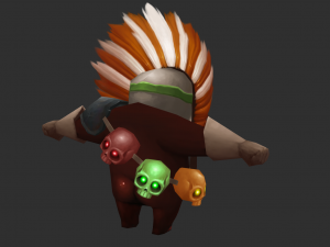 Three Bomber Hand-Painted Game Assets 3D मॉडल