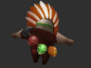 Three Bomber Hand-Painted Game Assets 3D Model