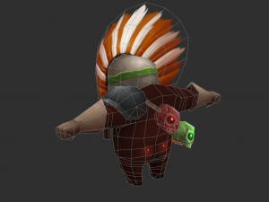 Three Bomber Hand-Painted Game Assets 3D मॉडल