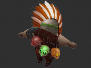 Three Bomber Hand-Painted Game Assets 3D मॉडल