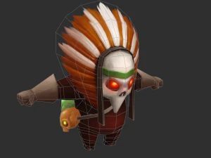 Three Bomber Hand-Painted Game Assets 3D Model