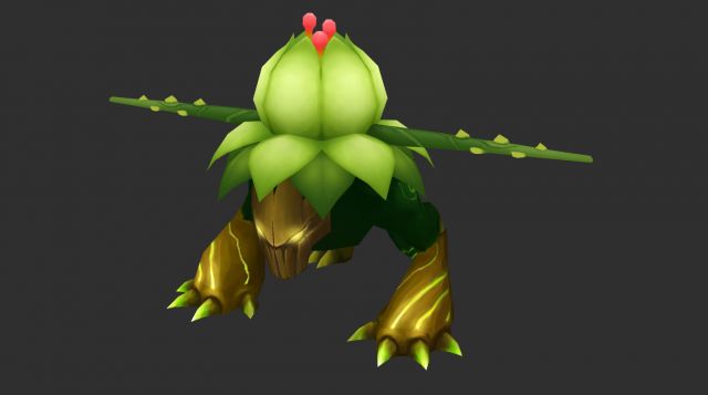 Tree Mini Boss Hand-Painted Game Assets 3D मॉडल .c4d .max .obj .3ds .fbx .stl .blend 