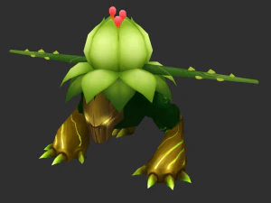 Ativos do jogo Tree Mini Boss pintados &agrave; m&atilde;o Modelo 3D