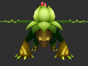 Tree Mini Boss Hand-Painted Game Assets 3D मॉडल