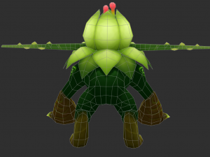 Tree Mini Boss Hand-Painted Game Assets 3D मॉडल