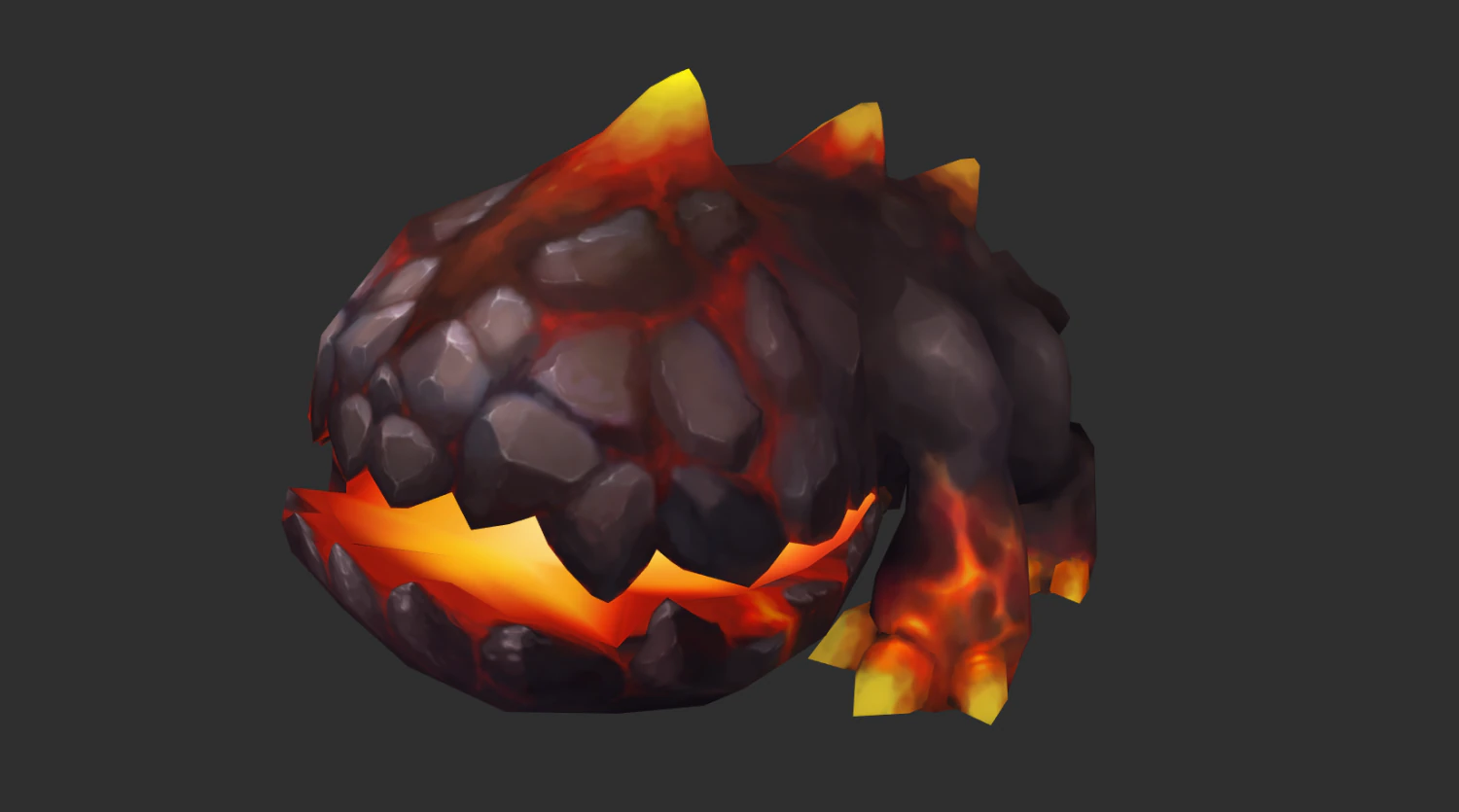 Enemy Fire Hand-Painted Game Assets 3D Model .c4d .max .obj .3ds .fbx .stl .blend 