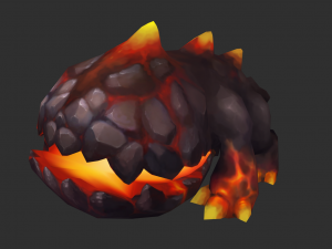 Enemy Fire Hand-Painted Game Assets Model 3D