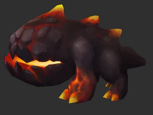 Enemy Fire Hand-Painted Game Assets 3D Model