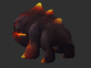 Enemy Fire Hand-Painted Game Assets Modèle 3D