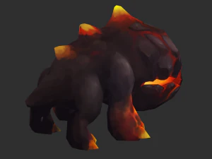 Enemy Fire Hand-Painted Game Assets 3D Model