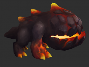 Enemy Fire Hand-Painted Game Assets Modèle 3D