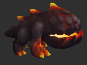 Enemy Fire Hand-Painted Game Assets 3D Model