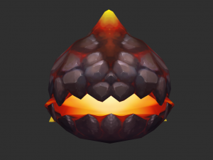 Enemy Fire Hand-Painted Game Assets Modèle 3D