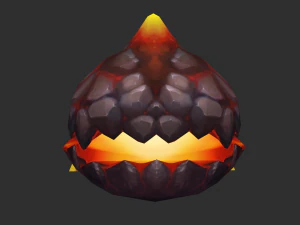 Enemy Fire Hand-Painted Game Assets 3D Model