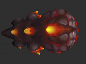 Enemy Fire Hand-Painted Game Assets Modèle 3D