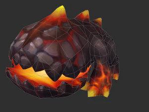 Enemy Fire Hand-Painted Game Assets 3D Model
