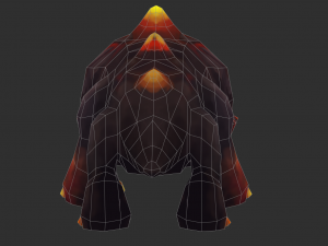 Enemy Fire Hand-Painted Game Assets Modèle 3D