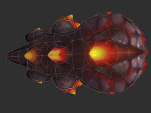 Enemy Fire Hand-Painted Game Assets 3D Model