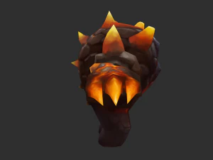 Fire Enemy 2 Hand-Painted Game Assets 3D Model