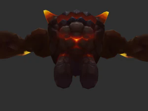 Fire Enemy 2 Hand-Painted Game Assets 3D Model