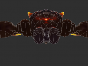 Fire Enemy 2 Hand-Painted Game Assets Modèle 3D