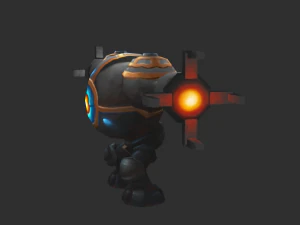 Enemy Robot 1 Hand-Painted Game Assets 3D Model