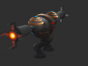 Enemy Robot 1 Hand-Painted Game Assets 3D Model