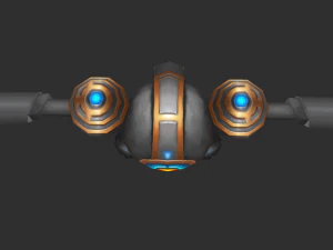 Enemy Robot 1 Hand-Painted Game Assets 3D Model