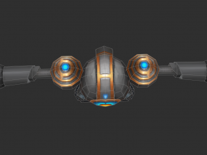 Enemy Robot 1 Hand-Painted Game Assets 3D Model