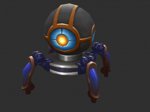 Spider Robot Hand-Painted Game Assets Model 3D