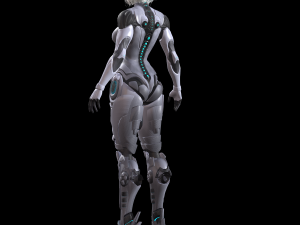 Cyborg Girl Highpoly Character 3D-Modell
