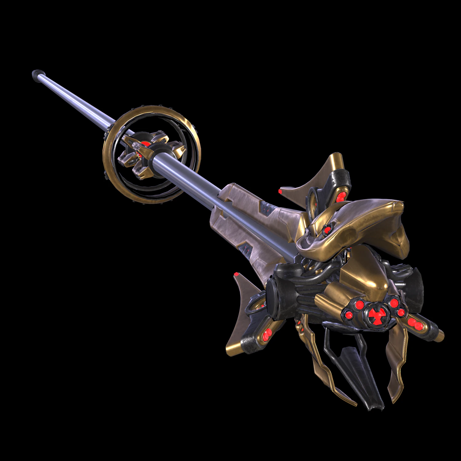 Staff Highpoly Model 3D Model .c4d .max .obj .3ds .fbx .stl .blend 