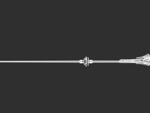 Staff Highpoly Model 3D Model