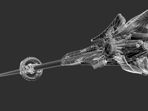 Staff Highpoly Model 3D Model